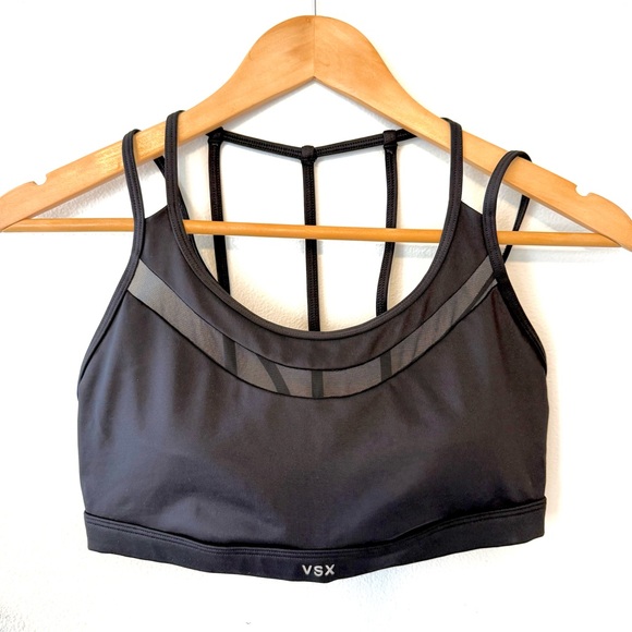 Victoria's Secret Other - Victoria’s Secret VSX SPORT Mesh Cutout Strappy Back Sports Bra